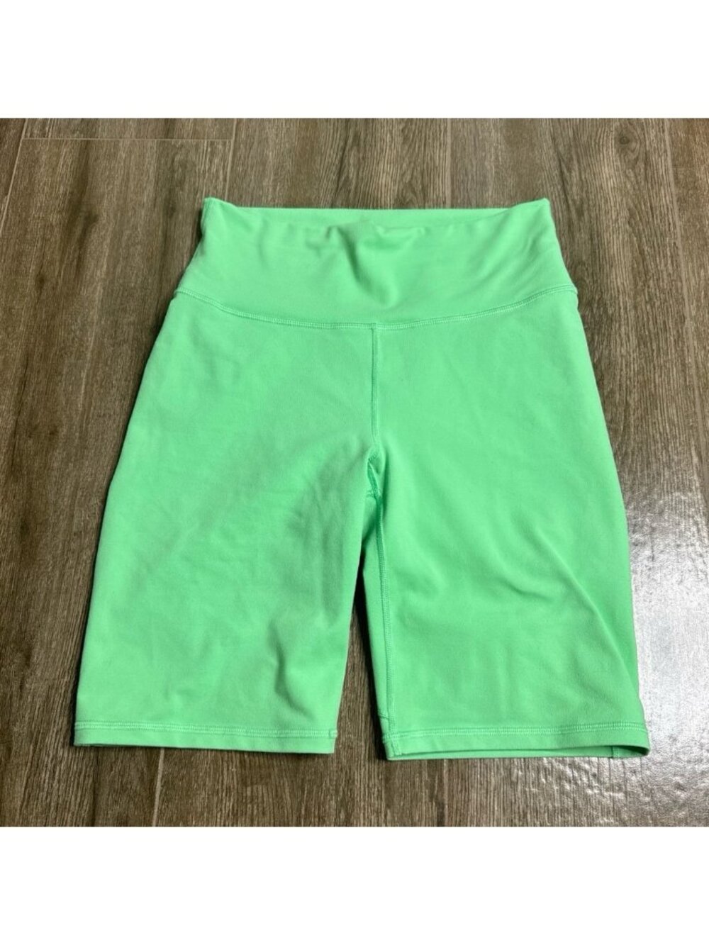 Fabletics PowerHold Bike Shorts Mint Green Womens